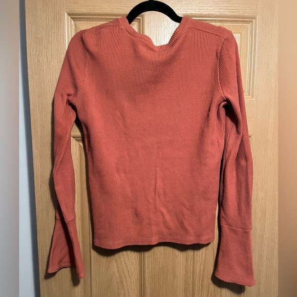 Madewell Burnt Orange Long-sleeve Top - Picture 7 of 11